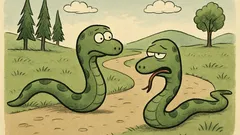 Vtip: Plazí se dva hadi… jsme jedovatí?