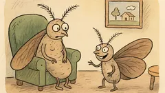 Vtip: Mol se vrátí z prvního letu…