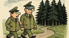 Vtip: Veliteli, proč do lesa potápěčské brýle?