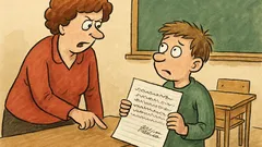 Vtip: „Paní učitelko, já nemůžu přečíst…“