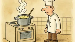 Vtip: Co říct o člověku kolem kaše?