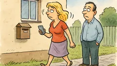 Vtip: Blondýnka běhá ke schránce pořád dokola