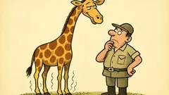 Vtip: Proč má žirafa dlouhý krk?