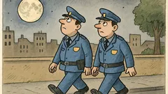 Vtip: Jdou dva policajti a Měsíc