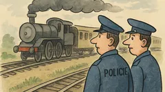 Vtip: Dva policajti stojí u kolejí