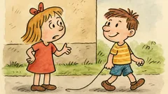 Vtip: Maruška se ptá Pepíčka: Proč provázek?