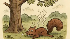 Vtip: Co leží pod stromem a kouří?