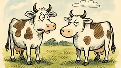 Vtip: Potkají se dvě krávy...