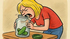 Vtip: Víte, proč blondýna nejí okurky?