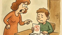 Vtip: Maminko, z testu mám čtyřku…