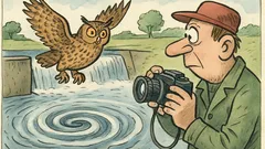 Vtip: U jezu jsem viděl výra...