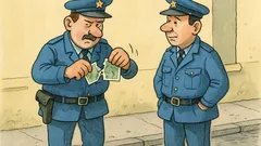 Vtip: Policajt najde bankovku a jásá