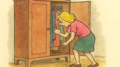 Vtip: Proč se blondýnka hrabe ve skříni?