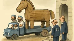 Vtip: Řekové poslali EU dřevěného koně