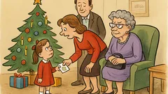 Vtip: Janička dostane k Vánocům obálku