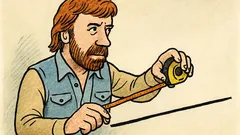 Vtip: Chuck Norris měří přímku…
