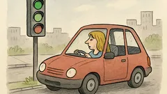 Vtip: Blondýnka u semaforu miluje zelenou