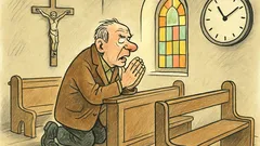Vtip: Pán se modlí v kostele...
