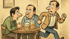 Vtip: V hospodě tři chlapi a děti