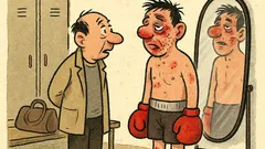 Vtip: Tak jak jsem boxoval, trenére?