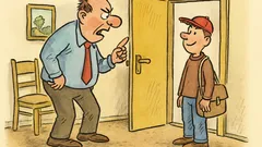 Vtip: Tatínek se zlobí na syna…