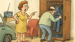 Vtip: Manželská hádka a naše kalhoty