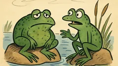 Vtip: Povídají si dvě žáby u rybníka…