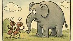 Vtip: Dva mravenci zvou slona na rvačku