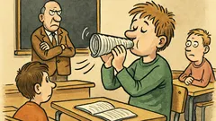 Vtip: Při dějepisu troubil státní hymnu!