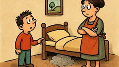 Vtip: Mami, je pravda, že zbyde prach?