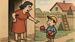 Vtip: Pepíčku, kde jsi vzal jablka?