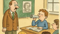 Vtip: Při hodině dějepisu troubil hymnu