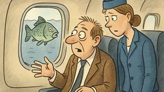 Vtip: Sedí pán v letadle u okénka