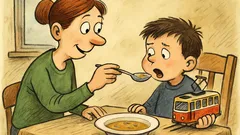 Vtip: Pepíček nechce jíst polévku