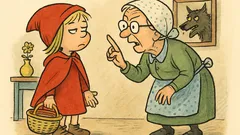 Vtip: Aničko, nezlob, víš, jak dopadla Karkulka…