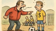 Vtip: Po zápase trenér křičí na hráče…