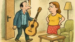 Vtip: Přijde muž domů a žena…