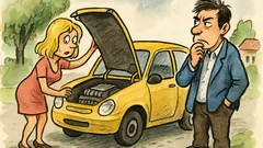 Vtip: Manžel dá blondýnce nové auto