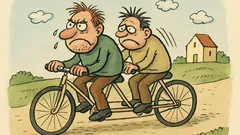 Vtip: Dva blázni jedou na dvoukole…