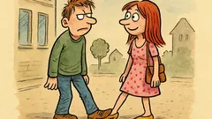 Vtip: Kluk říká holce: Nemůžu odejít…