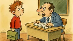 Vtip: Pepíček ve škole: kde máš úkol?