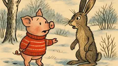 Vtip: Prasátko jde v zimě na maliny