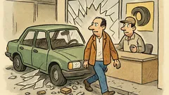 Vtip: Do autoservisu vletí skrz výlohu auto...