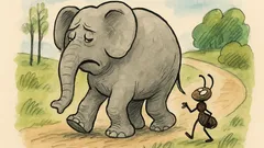 Vtip: Jde slon s mravencem a...