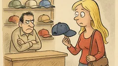 Vtip: Jde blondýnka do obchodu s kšiltovkami…