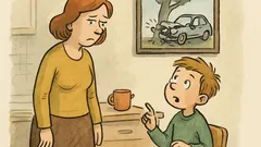 Vtip: Tatínek nabourá, syn chce vše říct