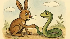 Vtip: Zajíc se omlouvá hadovi…