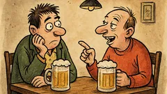Vtip: Sedí dva chlapi v hospodě…