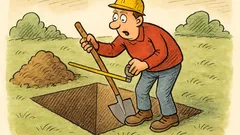 Vtip: Kdo jinému jámu kopá… na metr?