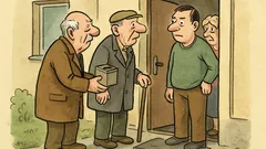 Vtip: Dva důchodci u dveří…